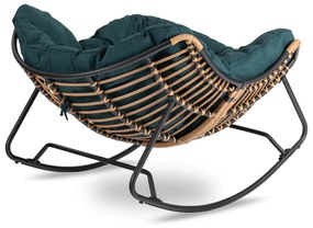 PROXIMA.store - Dizajnové hojdacie záhradné kreslo ELTON FARBA: zelená