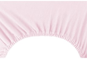 Svetloružová napínacia plachta jersey 140x200 cm Amber – Restilo