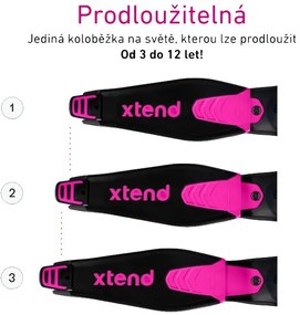 Xtend Scooter pink – kolobežka