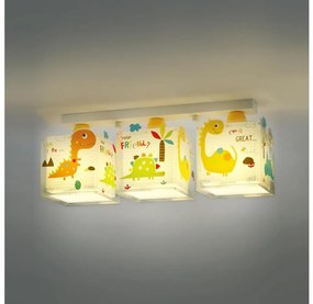 Dalber D-73453 - Detské stropné svietidlo DINOS 3xE27/60W/230V