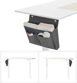 Psací stůl Paradis 140 cm výškově nastavitelný bílý