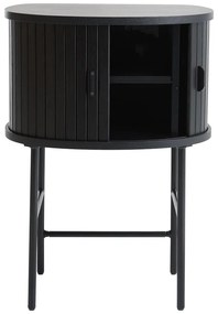Čierny nočný stolík Nola – Unique Furniture