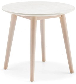 Konferenčný stolík IVY, Ø500x440 mm, biela