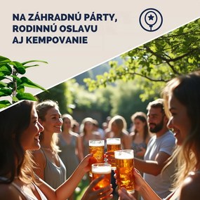 Pivný set MAXI sklápateľný, 220cm, prírodná hnedá Jurhan