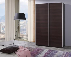 Šatníková skriňa Filey (gaštan wenge). Vlastná spoľahlivá doprava až k Vám domov. 612251