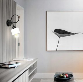 BERGE LED nástenné svietidlo LOFT - 1xE27 - KUBEK WHITE