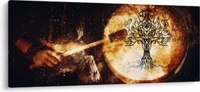Obraz - Tajomný strom života (120x50 cm)