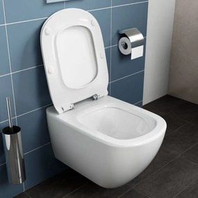 IDEAL STANDARD Tesi závesné WC AquaBlade s hlbokým splachovaním, 365 x 535 mm, biela + Slim WC sedátko so Softclose mechanizmom, T354601