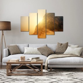 Obraz hory v hmle (150x105 cm)