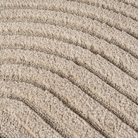 Koberec Modern Art 3D béžový kruh