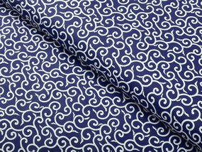Biante Bavlnená obliečka na vankúš Sandra SA-257 Ornamenty na tmavo modrom 70 x 90 cm