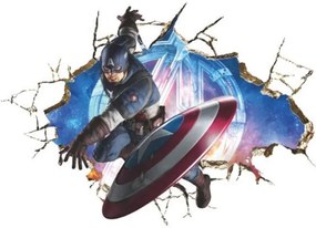 Veselá Stena Samolepka na stenu na stenu Kapitán Amerika Avengers