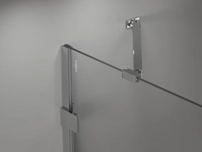 Mexen, Mexen Lunar pravé otočné sprchové dvere 100 cm, transparentné, chróm - 834-100-000-01-00-P