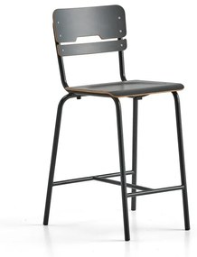 Školská stolička SCIENTIA, široké sedadlo, V 650 mm, antracit/antracit