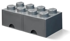 Detský tmavosivý úložný box s 2 zásuvkami LEGO®