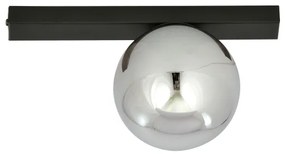 Stropné svietidlo FIT 1xE14/10W/230V čierna/šedá