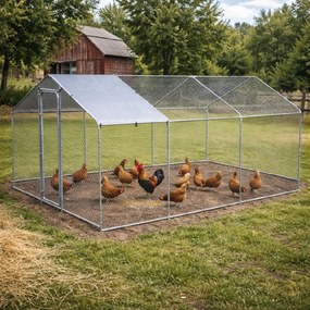 Výbeh pre sliepky BestBerg BBCH‑18 / 18 m² / 300 × 600 × 195 cm / kurník