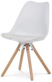 Autronic BONTEC Jedálenská stolička, čierna, plast, CT-762 BK Farba: Biela