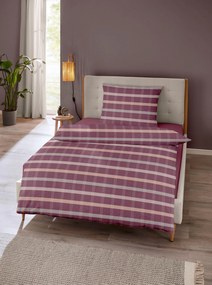 XXXLutz POSTEĽNÁ BIELIZEŇ, flanel, bordová, 140/200 cm - Obliečky & plachty - 003332006402