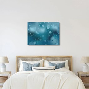 Sklenený obraz kvapôčok (70x50 cm)