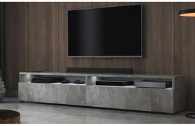 TV skrinka/stolík Redcan 180 (s osvetlením) (betón). Vlastná spoľahlivá doprava až k Vám domov. 1098686