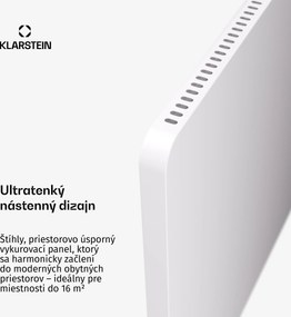 Klarstein Hybridné infračervené kúrenie Wonderbeam | 900 W | 8–16 m² | Moderný dizajn | 60 × 108 cm