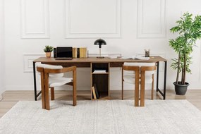 Pracovný stôl v dekore borovice 60x240 cm Twin – Kalune Design