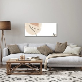 Obraz - Biela abstrakcia (120x50 cm)
