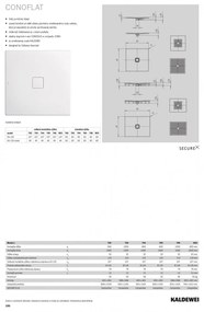 Kaldewei Conoflat - Sprchová vanička 1500x800 mm, Perl-Effekt + Antislip, alpská biela 467130003001