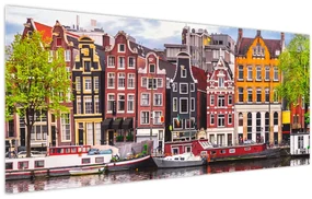 Obraz - Amsterdam, tanečné domy (120x50 cm)