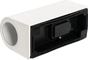 Moderná vonkajšia nástenná lampa biela plastová oválna 2-svetlá - Baleno