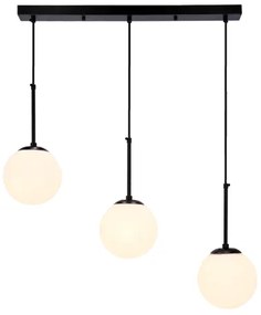 Luster na lanku POMPEI 3xE27/40W/230V čierna
