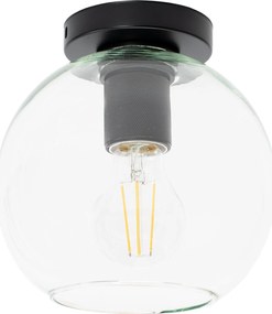 Stropné svietidlo BLACK MESH small short - kov/sklo - čierne