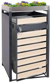 Prístrešok na smetiaku J81 so záhonom