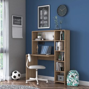 Psací stůl s regálem Hapos 113 cm dub přírodní