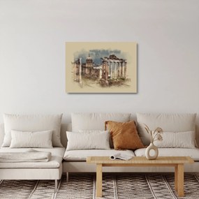 Sklenený obraz - Forum Romanum, Rím, Taliansko (70x50 cm)