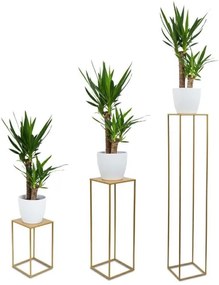 Stojan na kvety 100x24 cm zlatá