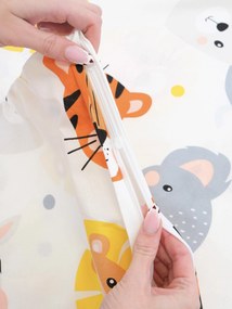 Bavlnená obliečka na vankúš Renforcé 50 × 70 cm – Zvieratká v Zoo