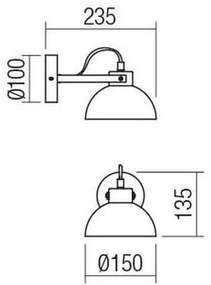 Redo 04-510 - Detské nástenné svietidlo EOLO 1xE27/42W/230V