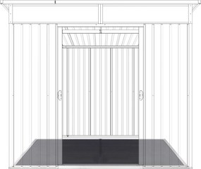 Podlaha BBFL-4 pre záhradný domček BestBerg ZDSL-4 / 168 x 216 cm / čierna