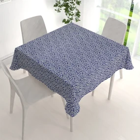 Biante Bavlnený štvorcový obrus Sandra SA-257 Ornamenty na tmavo modrom 60x60 cm