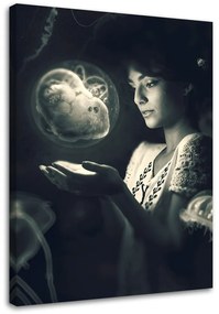 Gario Obraz na plátne Dievča s mágiou v rukách - Barrett Biggers Rozmery: 40 x 60 cm