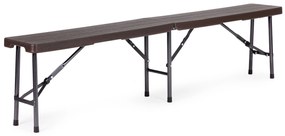 Cateringový stôl 180cm + 2 lavice, vzor dreva