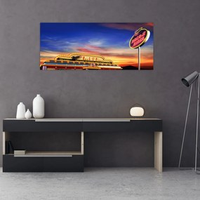 Obraz - Večerný bar (120x50 cm)
