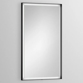 ALAPE SP.FR600.S1 zrkadlo s LED osvetlením, 600 x 40 x 1000 mm, hliníkový rám matný čierny, 6743001899