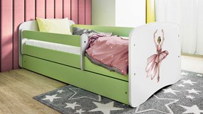 XXXLutz POSTEĽ PRE DETI A MLÁDEŽ 80/160 cm, zelená, biela MID.YOU - Detské izby - 00214200023Z