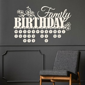 DUBLEZ | Nástenný rodinný kalendár - Family Birthday