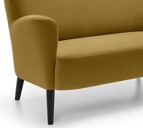 Dvojmiestna pohovka Next, žltá látka