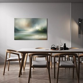 Obraz zahmlená panoráma s vodnou hladinou