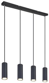 Globo 57911-4HB - Luster na lanku ROBBY 4xGU10/35W/230V čierna